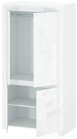 Ruhásszekrény Leona 4D (fényes fehér). 1053009