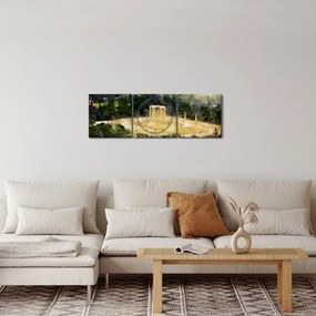 Kép - Zeusz temploma, Athén, Görögország (órával) (90x30 cm)