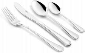 Ebédlő evőeszköz szett 6 személyes, acél