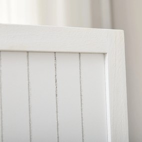 HOMCOM fából készült szobai elválasztó, 4 paneles, összecsukható, 160 x 170 cm, fehér | Aosom