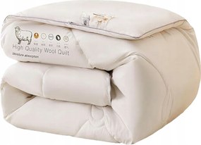 Téli Gyapjú Paplan Báránygyapjú Meleg Téli Gyapjú 160x200cm