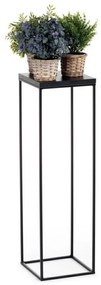 BASICLOFT virágtartó állvány 80x24 cm fekete