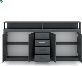 BLAGO komód 190 cm – antracit
