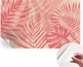 Modern öntapadós fali fotótapéta Trópusi levelek 416x254 cm