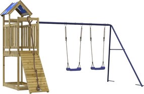 vidaXL impregnált fenyőfa kültéri játszószett