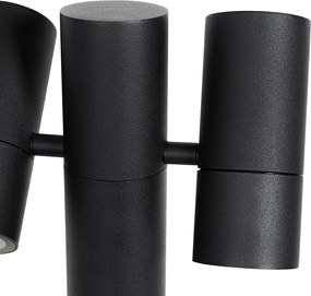 Kültéri állólámpa fekete 50 cm 2-lámpás állítható - Duo