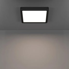 Eglo 901374-LED RGBW dimmelhető füstszínű mennyezeti lámpa FUEVA-Z LED/10,5W/230V 22x22cm IP44 fekete