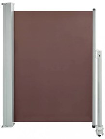 barna behúzható oldalsó teraszi napellenző 100 x 300 cm