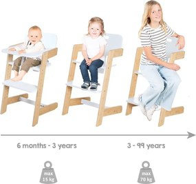 Fehér etetőszék Nature UP – Roba