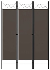 vidaXL antracitszürke 3 paneles paraván 120 x 180 cm