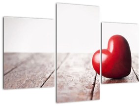 Egy fából készült szív képe (90x60 cm)