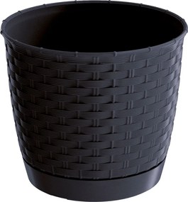 Modern virágtartó állvány Rattan 14x13cm