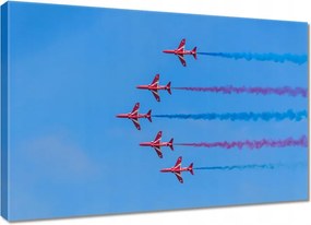 Vászonkép 60x40 Repülőgépek bemutató