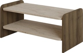Amon - Travertine, Antique Walnut