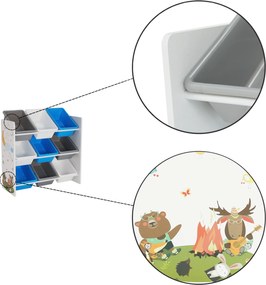 Rendszerező/Polcállvány játékokra, többszínű/mintás, DARLING TYP 3