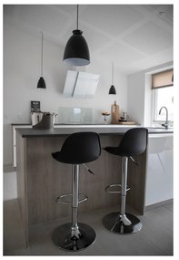 Fekete forgó bárszék szett 2 db-os 82 cm Trondheim – House Nordic