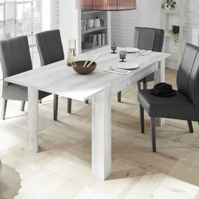BASIC Fehérített fenyő Bővíthető Étkezőasztal 135-185cm