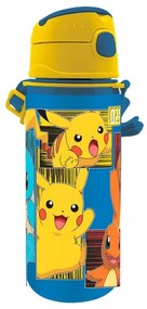 Pokémon Electric alumínium kulacs akasztóval 600 ml