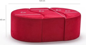 Piros puff Alya – Artie