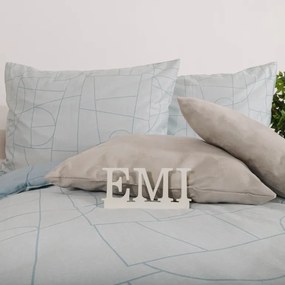 EMI Velur kék pamutszatén ágyneműhuzat