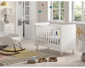 Fehér borovi fenyő babaágy 60x120 cm BILLY – Vipack