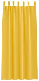 Függönyök függönyökkel 2 pcs mustársárga 245x140cm Poliészter