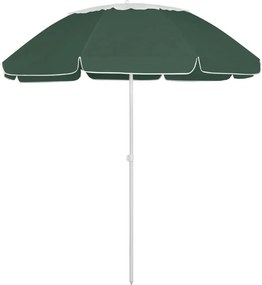vidaXL zöld strandnapernyő 300 cm