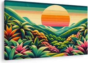Kép - Színes naplemente (90x60 cm)