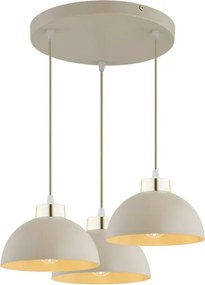 Brilagi - Csillár kábellel MOON 3xE27/60W/230V bézs/arany