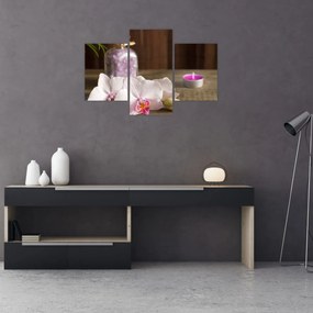 Kép - Gyertya és orchidea (90x60 cm)
