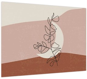 Kép - Boho levelek N⁰2 (70x50 cm)