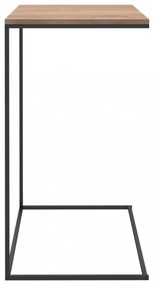 fekete szerelt fa kisasztal 55 x 35 x 66 cm