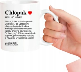 Fiú Bögre Ajándék Fiúnap Valentin Nap Karácsony