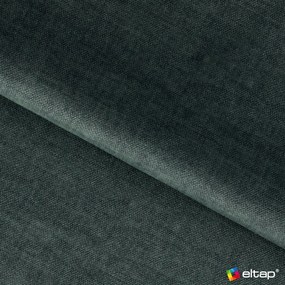 Szürkészöld bársony kinyitható-tárolóhelyes sarokkanapé (jobb oldali-heverő résszel) Gomsi – ELTAP