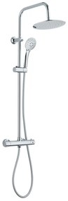 Invena Musta, termosztatikus zuhanycsaptelep zuhanyoszloppal, fényes króm, INV-AU-84-001-X