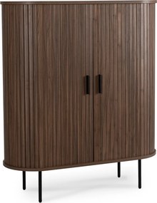 Komoda TRISH 100 cm Dwudrzwiowa Rozsuwana Orzech