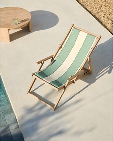 Zöld tömörfa kerti napozóágy Vilara – Kave Home