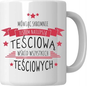 Anyós bögre Szerényen Beszélő Ajándék Anyósnak