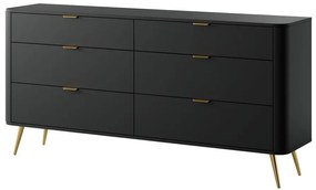 Komód Ovenia O4  (fekete). 1099602