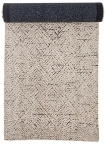 Krémszínű pamutkeverék futószőnyeg 75x245 cm Saxo – Bloomingville