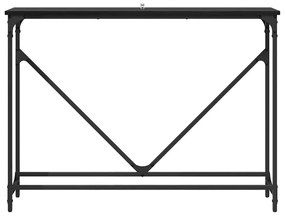 Konzolasztal Musta tammi 102 x 22,5 x 75 cm Faanyag