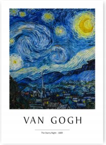 Van Gogh Csillagos éj Poszter A2 59,4x42cm #268