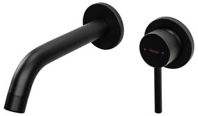 Rea Owen, rejtett mosdócsaptelep + BOX rögzítőrendszer, fekete matt, REA-B5332