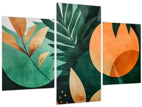 Kép - Geometrikus természeti minták (90x60 cm)