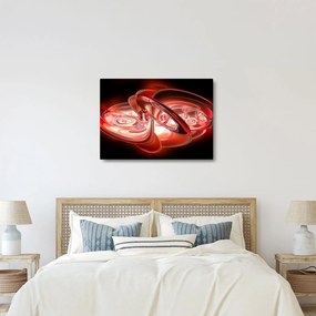 Kép - piros formák (70x50 cm)