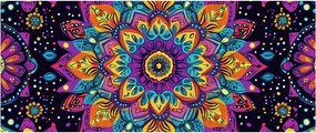 Kép - Kaleidoszkópos mandala (120x50 cm)