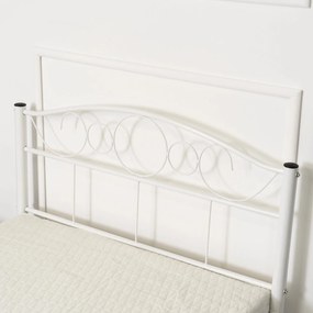 Fém ágy 90 cm Granjeros (fehér) (ágyráccsal). Akció -22%. 1119134