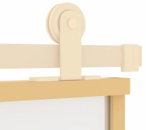 aranyszínű ESG tejüveg és alumínium tolóajtó 102,5 x 205 cm