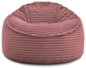 Rózsaszín kordbársony babzsákfotel Socrate – Bobochic Paris