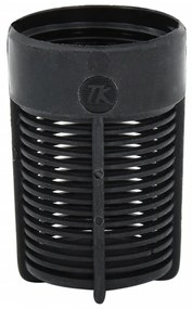 fekete PVC szívótömlő PVC csatlakozókkal 1 7 m&quot;